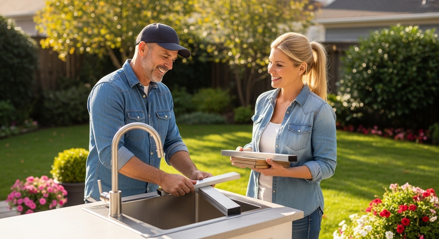 how to build an outdoor sink