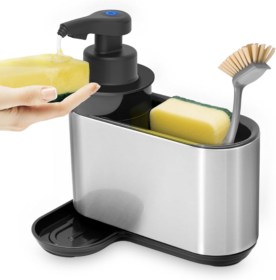 Built-In Soap Dispenser & Cleaning Caddy