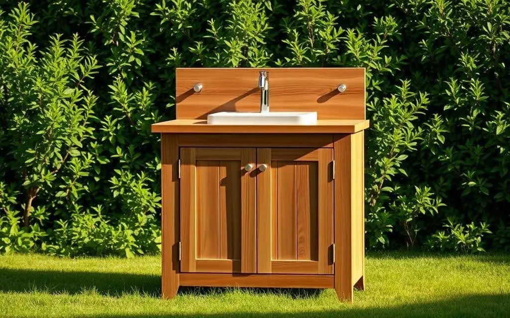 outdoor sink cabinet