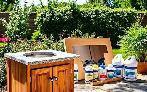 outdoor sink cabinet