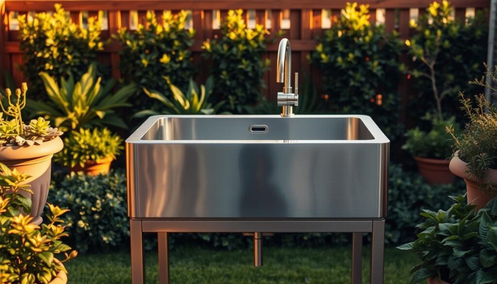 outdoor stainless steel sinks