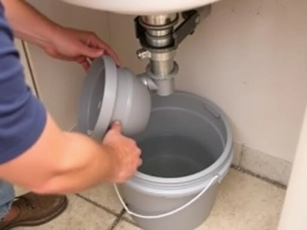 Disassembling P-trap under outdoor sink Disassembling P-trap under outdoor sink