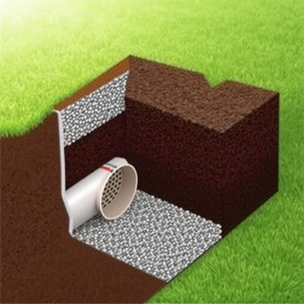 French drain system for outdoor sink