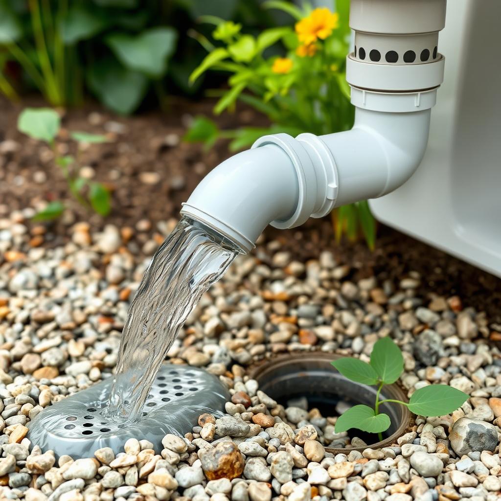 Garden drainage system for outdoor sink