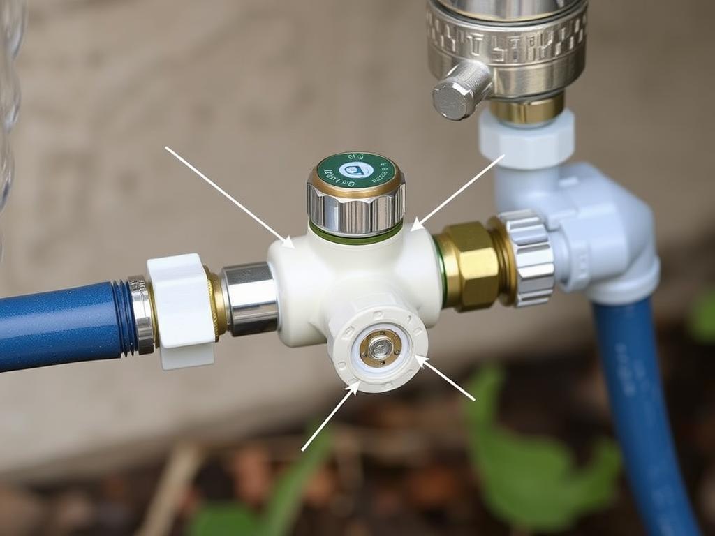 Garden hose connection to outdoor sink