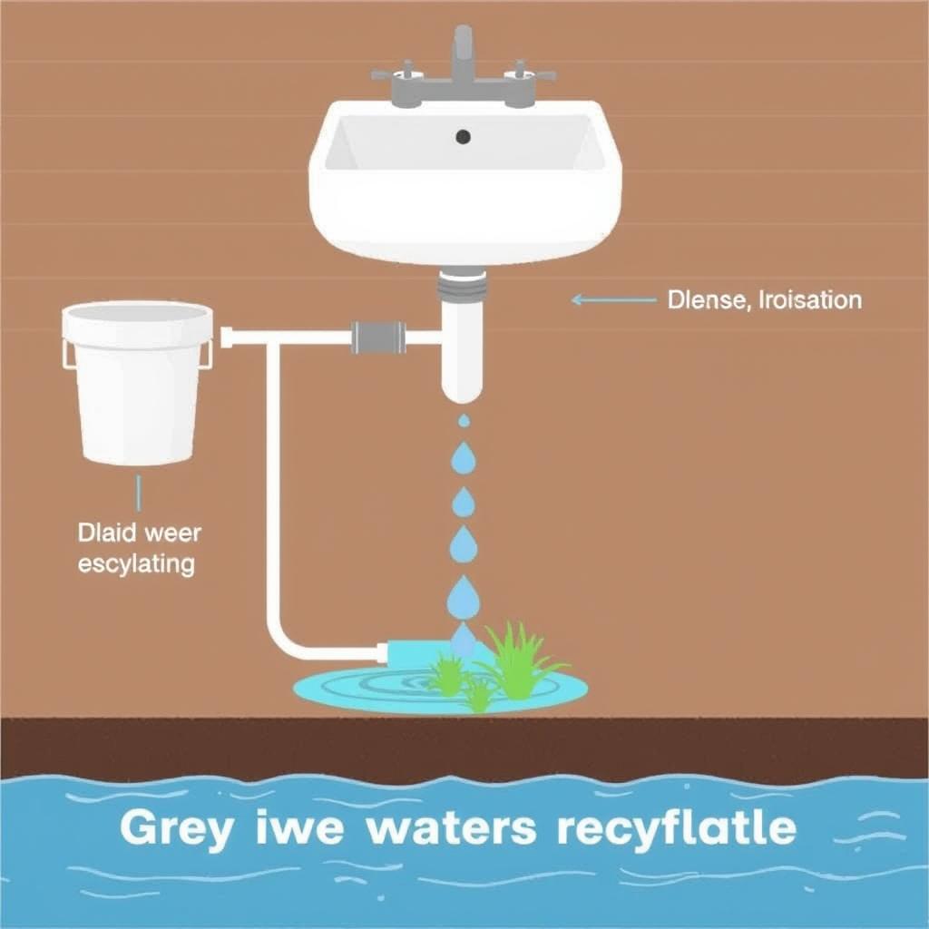 Greywater recycling system for outdoor sink