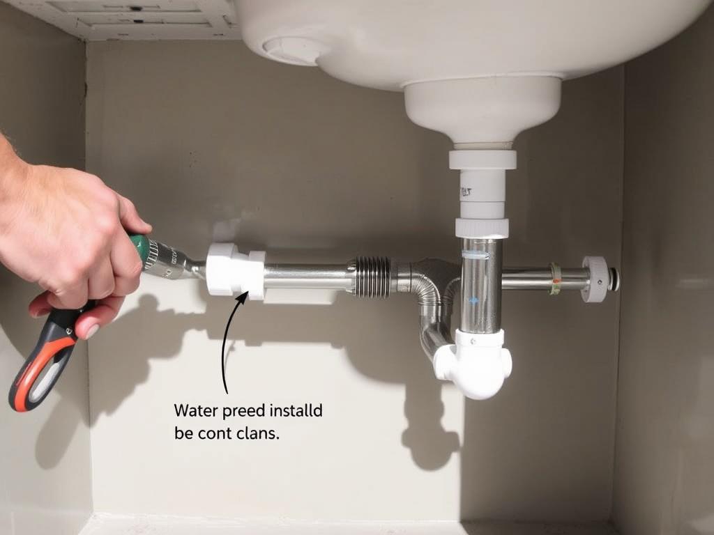 Installation process for a permanent outdoor sink with plumbing connections