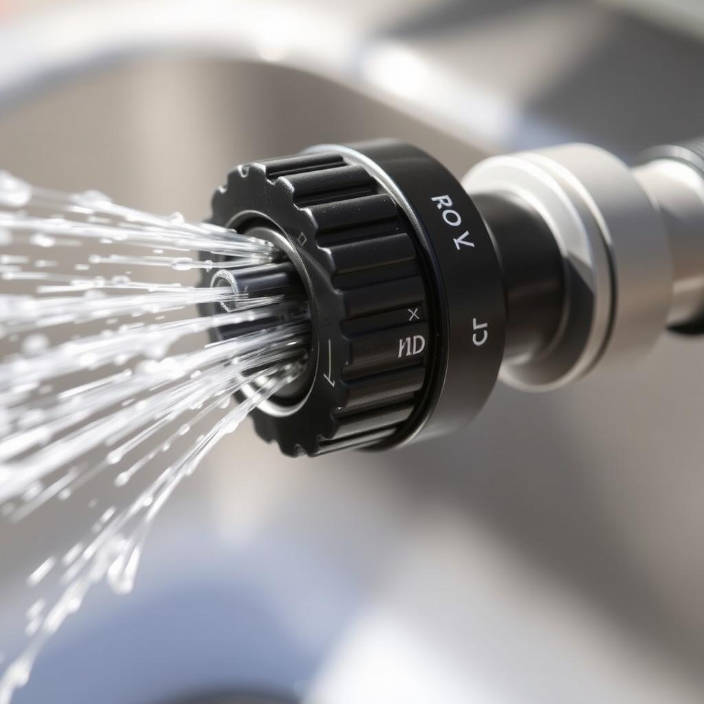 Outdoor sink hose attachment with adjustable water pressure settings