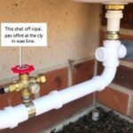 Permanent water line connection for outdoor sink
