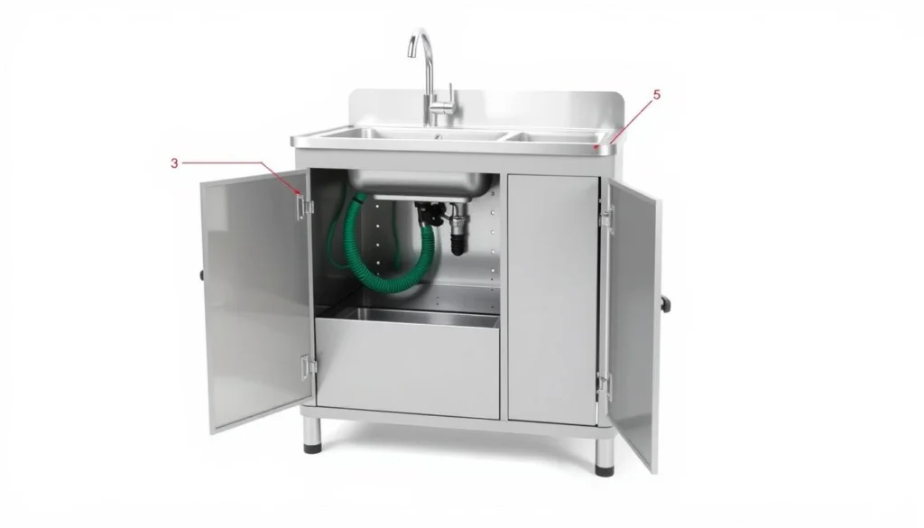 Portable Garden Sink Pro with stainless steel basin and hose attachment Portable Garden Sink Pro with stainless steel basin and hose attachment