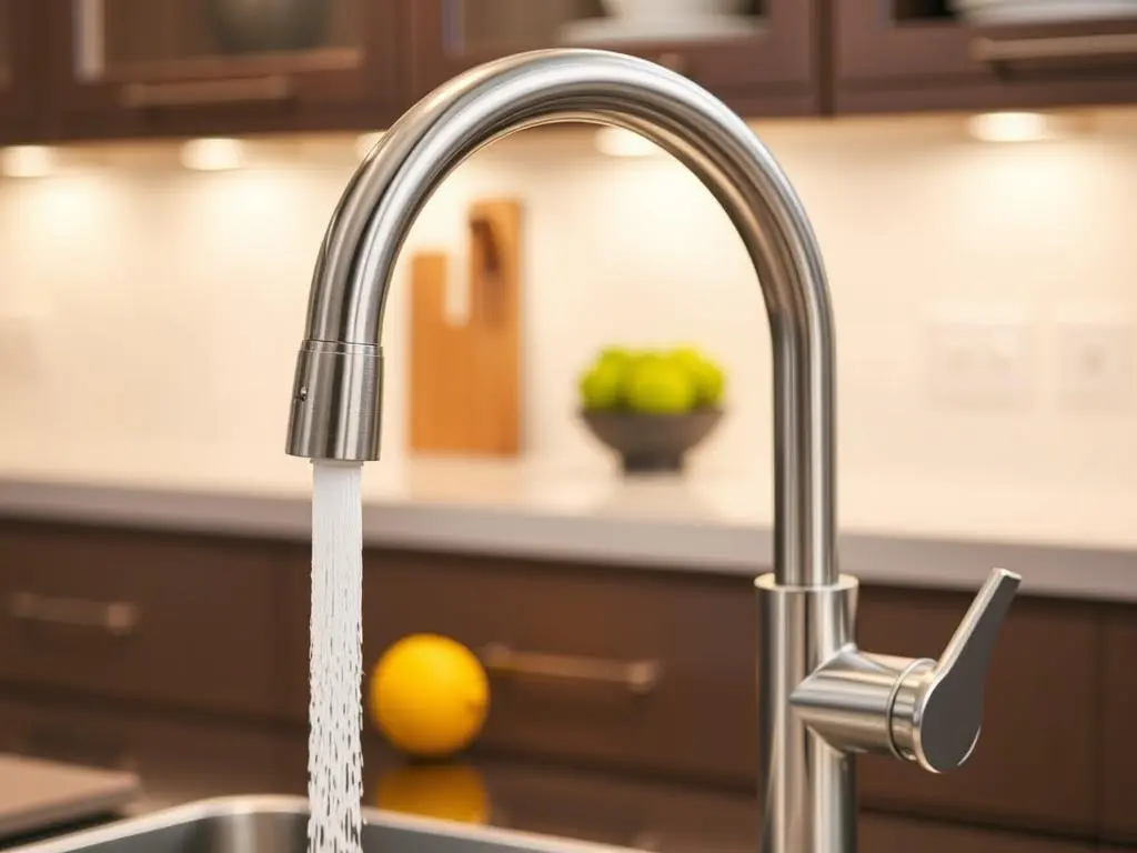 Kohler Simplice pull-down kitchen faucet in stainless steel