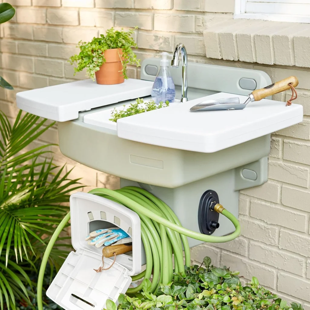 outdoor sink with hose