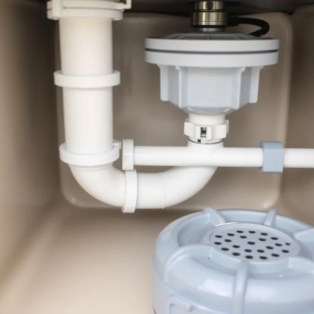 Drainage system of a portable outdoor kitchen sink Drainage system of a portable outdoor kitchen sink