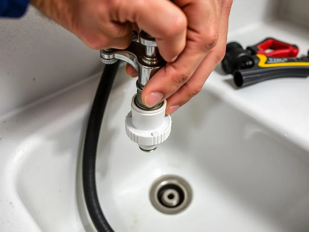 Installing a faucet onto an outdoor sink Installing a faucet onto an outdoor sink