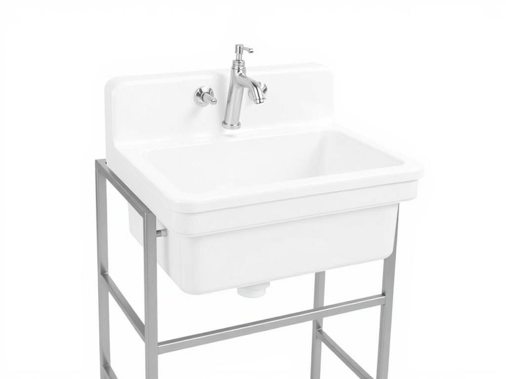 EconoWash Outdoor Utility Sink made of durable polymer
