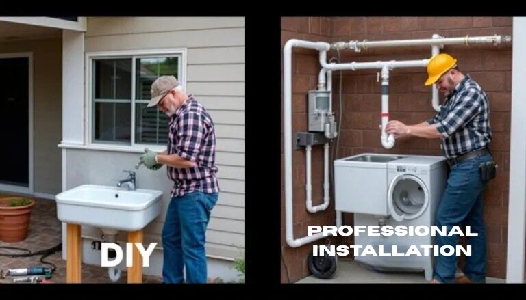 diy vs professional installation of sink