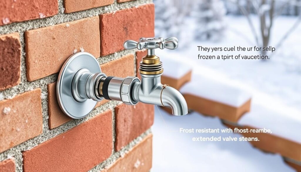 frost-free faucet installation