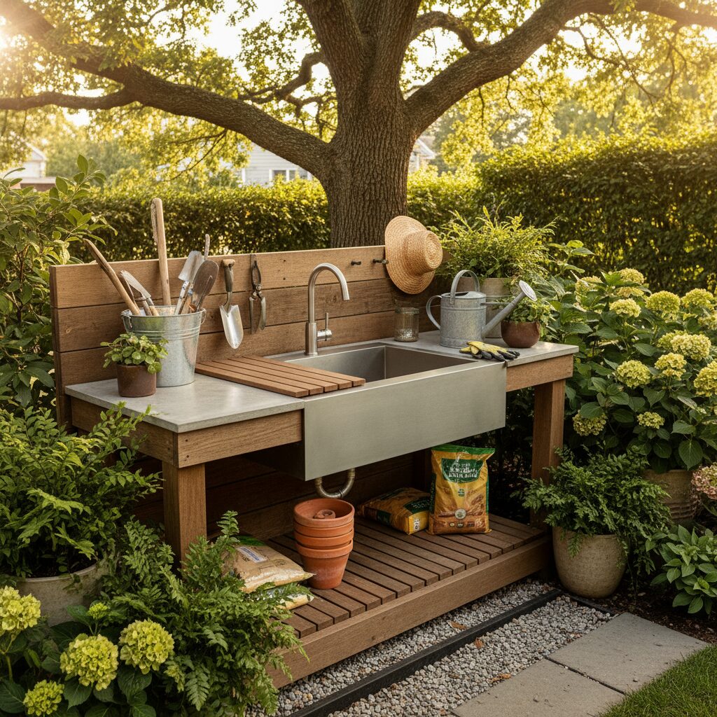 outdoor sink drainage