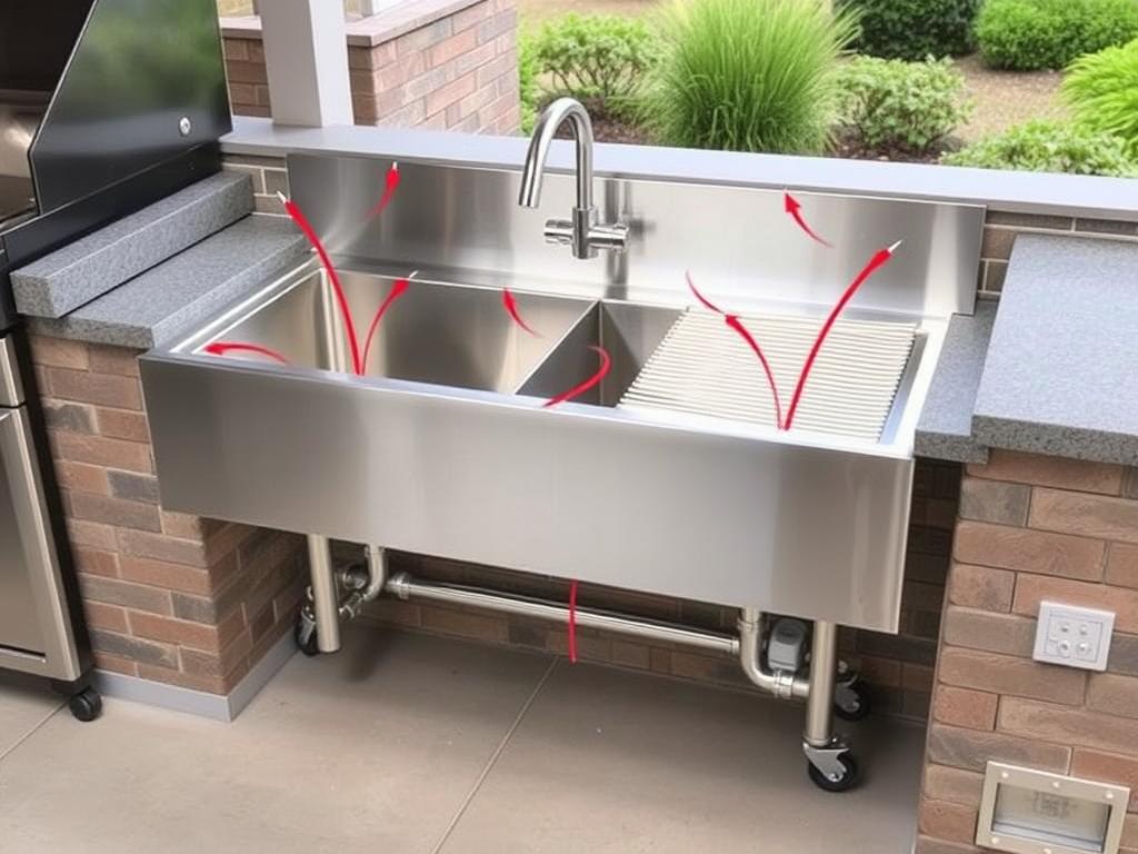 BBQ Guys Signature outdoor sink