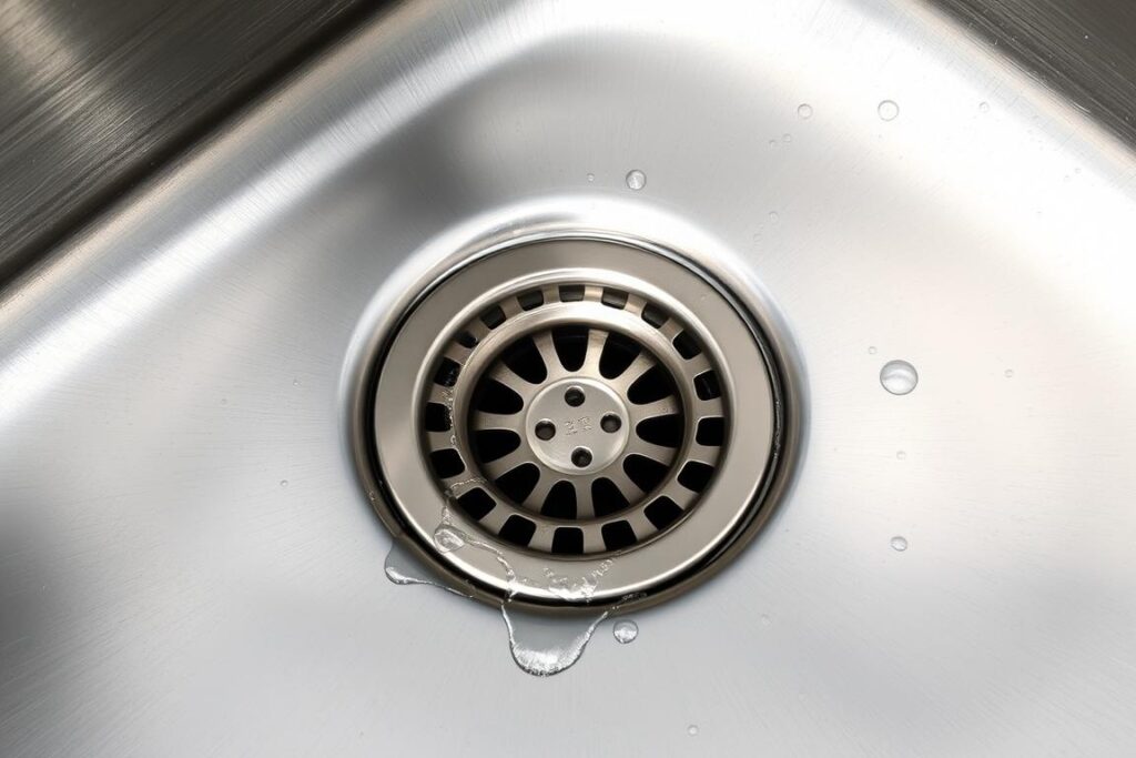 Close-up of a stainless steel outdoor sink showing its clean lines and reflective surface