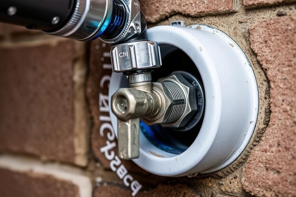 Installing a frost-proof spigot for outdoor sink