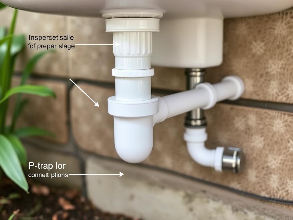 Outdoor sink with proper drainage system