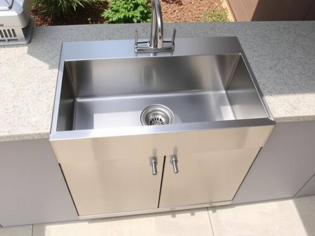 Summerset outdoor sink with cabinet