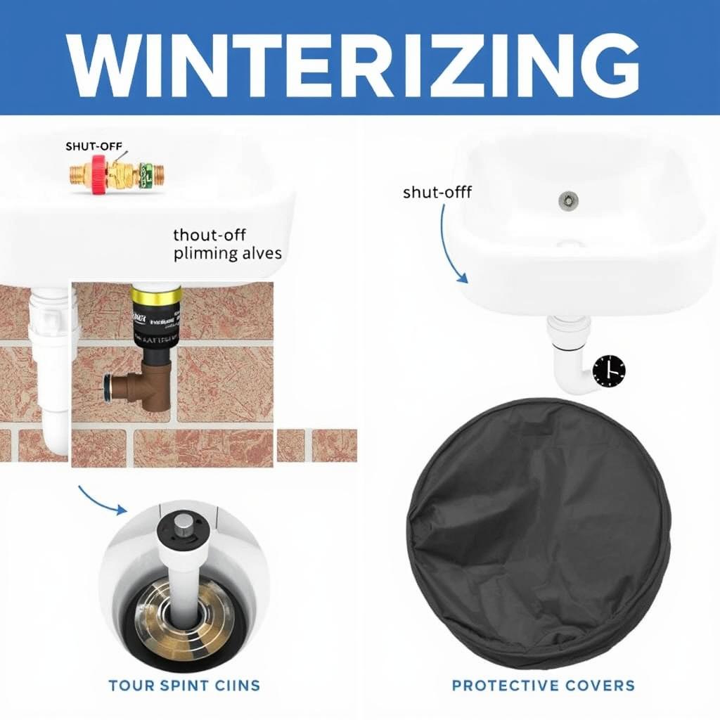 Winterizing outdoor sink plumbing