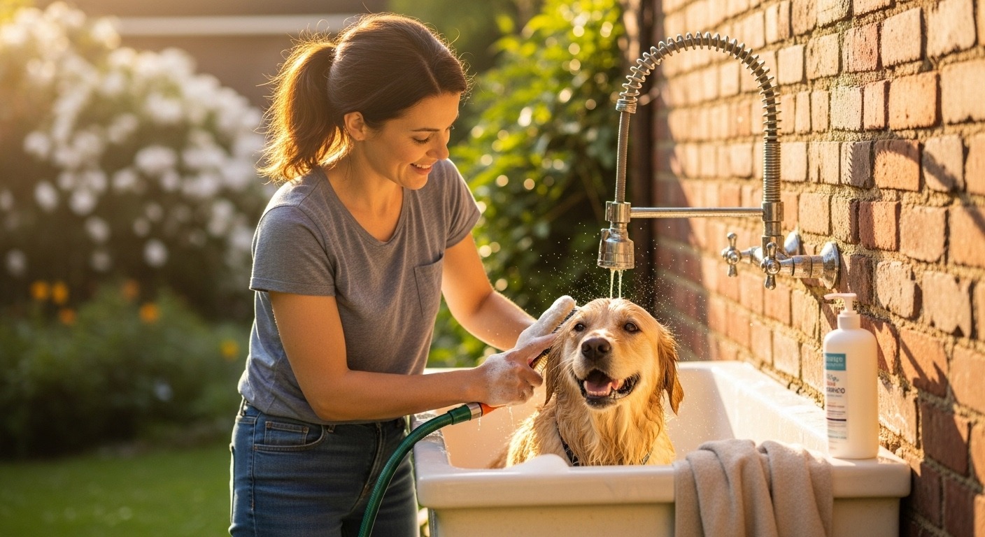 outdoor sink for pet care