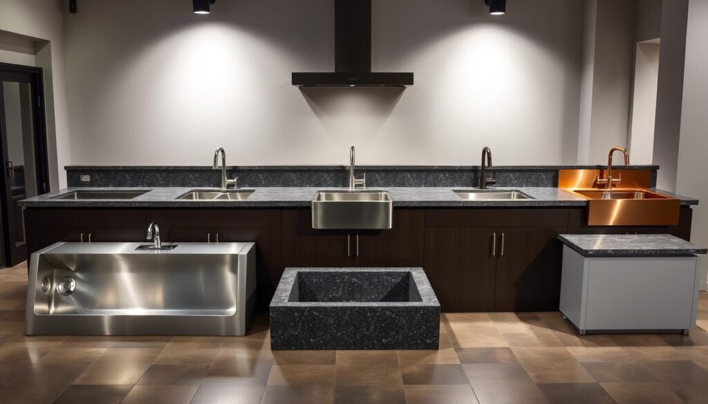 Collection of top-rated rust-resistant outdoor sinks in various materials and designs