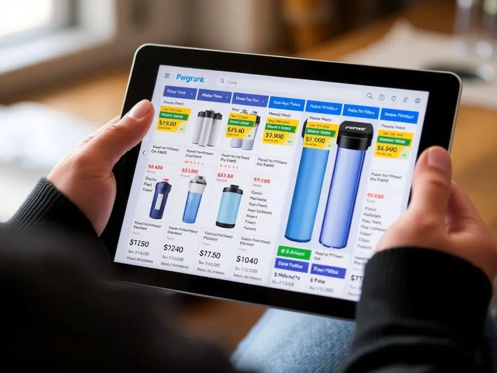 Comparing prices of different water filtration systems Comparing prices of different water filtration systems