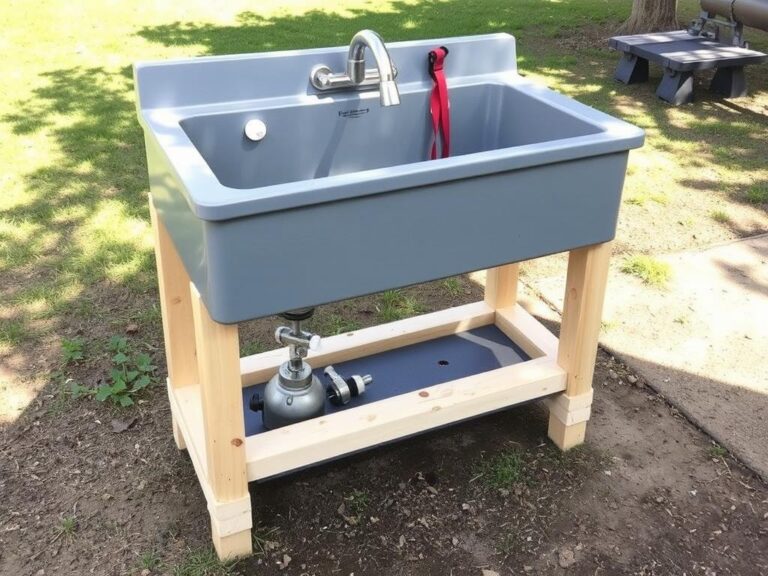 DIY outdoor sink