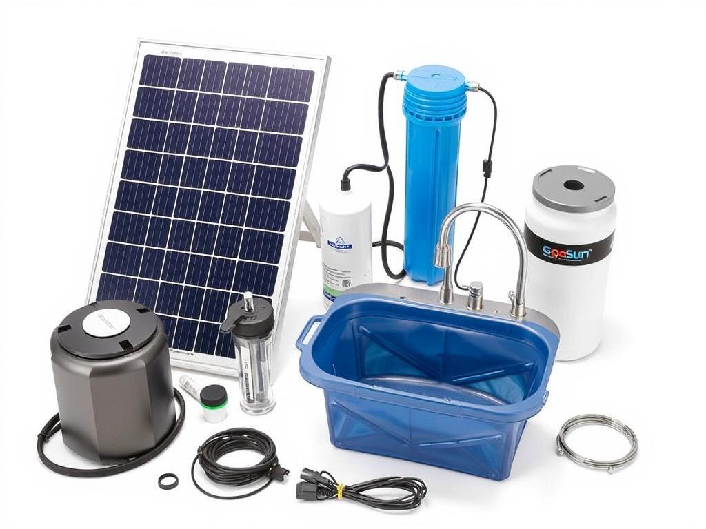 GoSun Flow portable solar water purifier and sink system