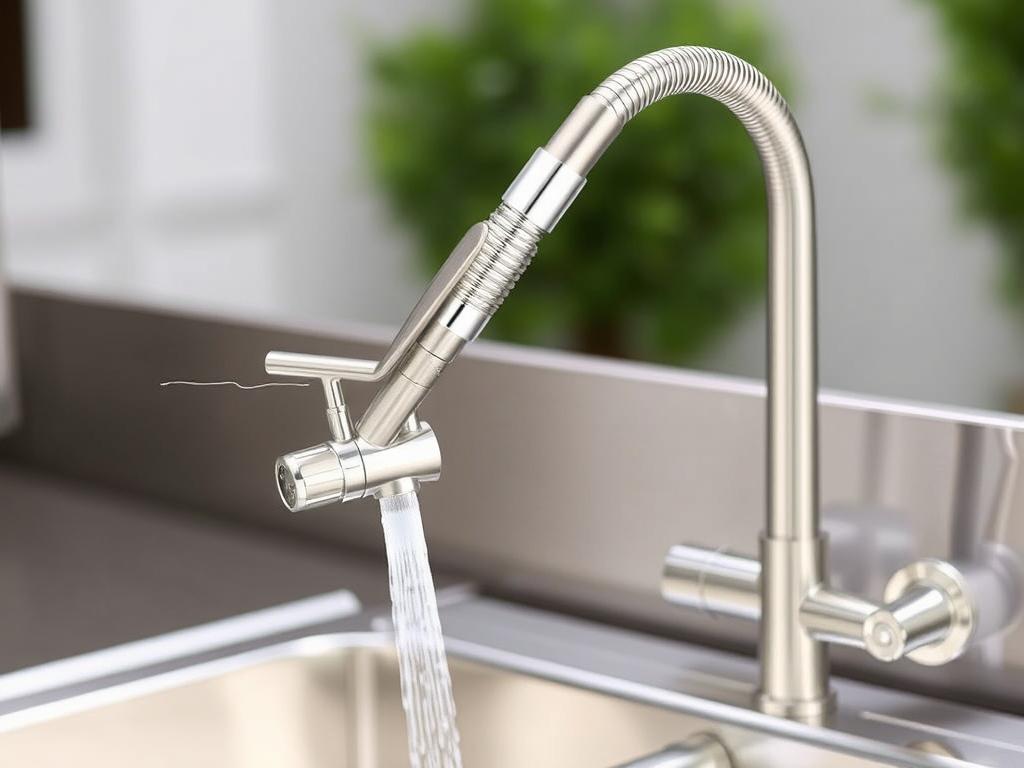 Pre-rinse sprayer for commercial-grade outdoor sink for restaurants