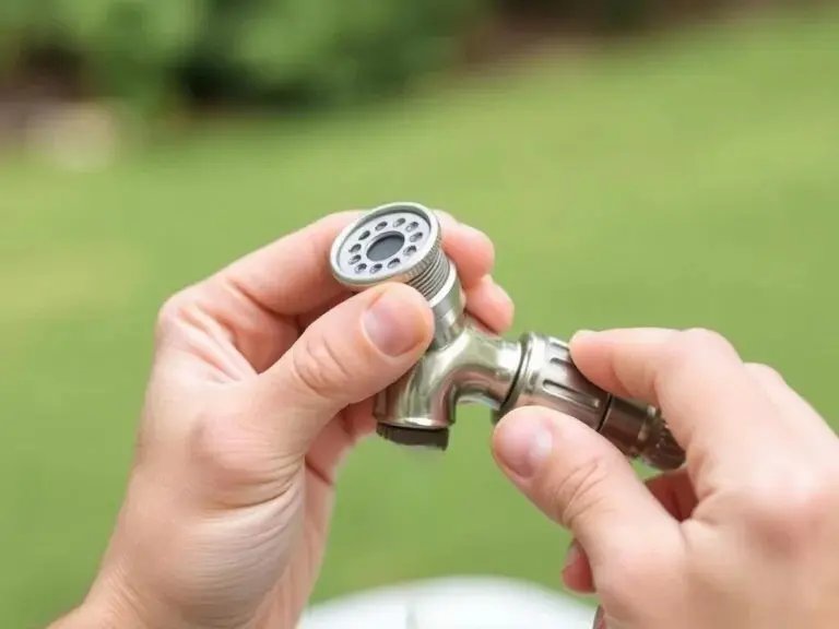 Removing aerator from outdoor faucet