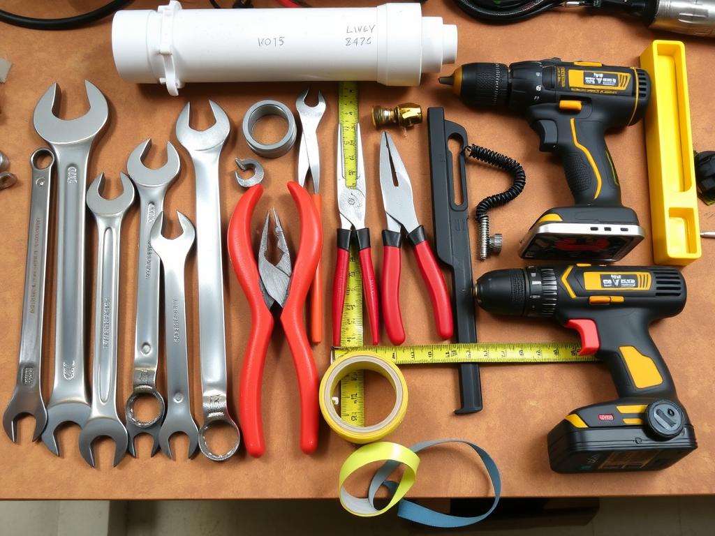 Tools needed for installing outdoor sink filtration system