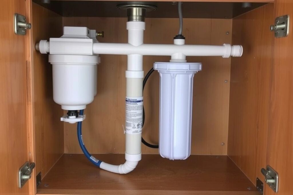 Under-sink filtration system for outdoor use