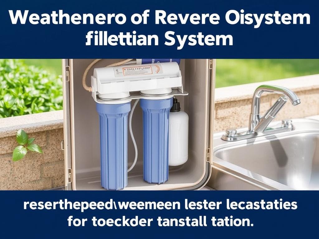 Weatherproof reverse osmosis system for outdoor installation
